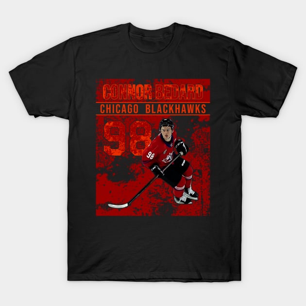 Connor bedard | chicago blackhawks T-Shirt by Aloenalone